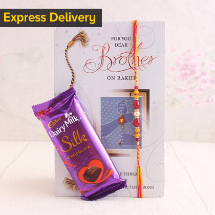 Sweet Rakhi with Card Combo