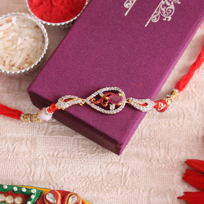 Shiny Stone Studded Rakhi