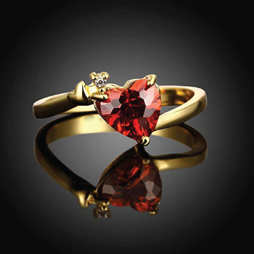 Red Heart ring - LUNATI Jewels