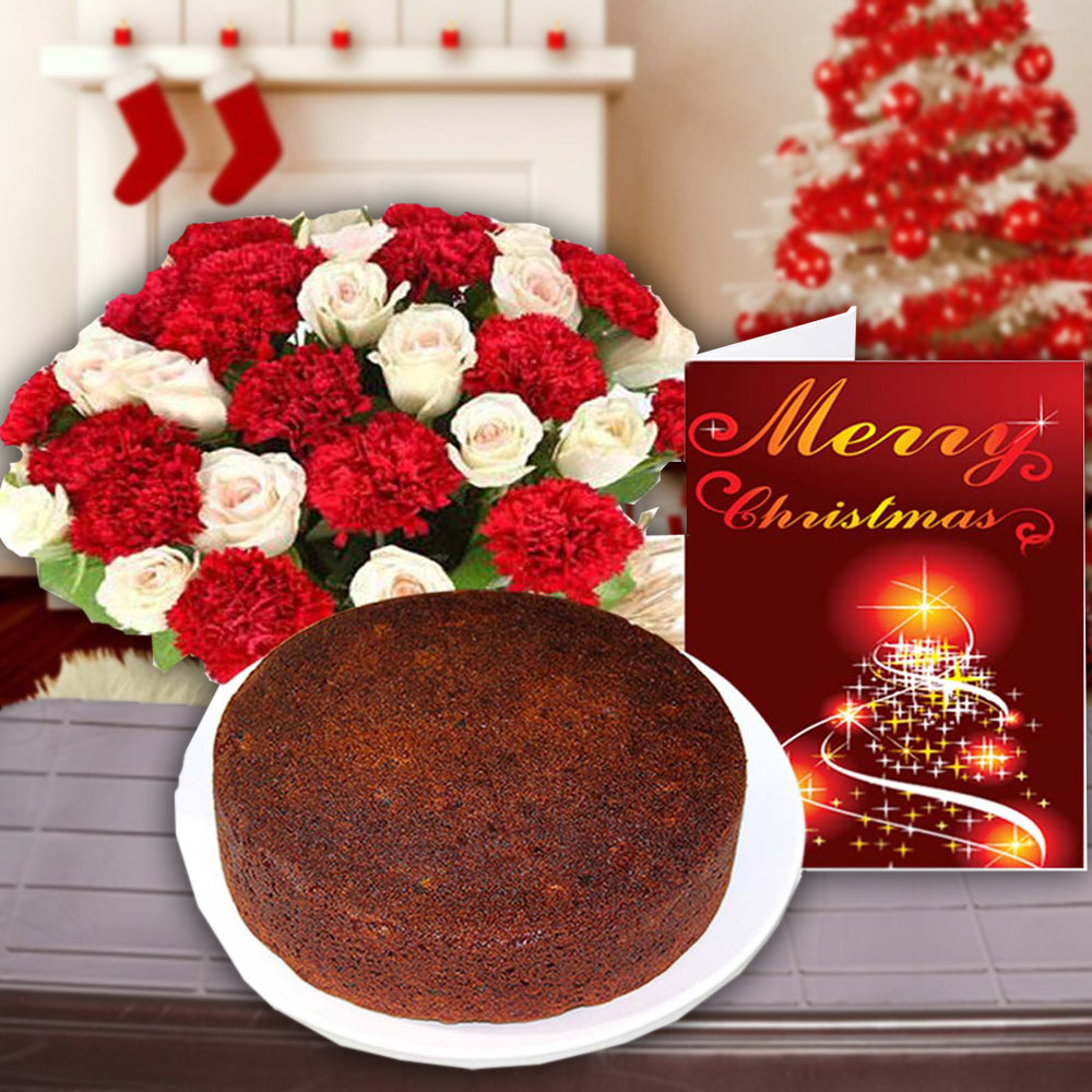 X MAS Flower Cake Combo